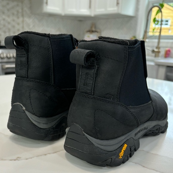 Merrell Men's Moab Adventure Chelsea Waterproof $160 Boot Black J61847 Sz 10 - Picture 4 of 9
